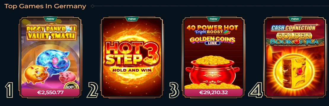 Catálogo de casino y proveedores